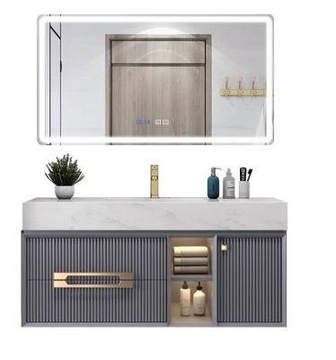 Modern Simple Rock Board Bathroom Cabinet Can Be Customized