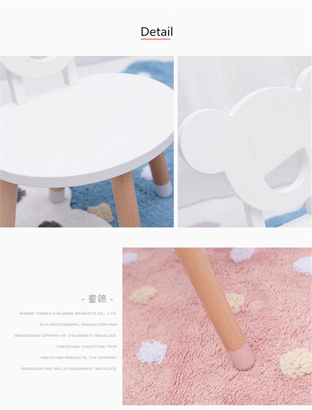 European Kids Table and Chair Set Cartoon Little Bear Shape Design Child Furniture