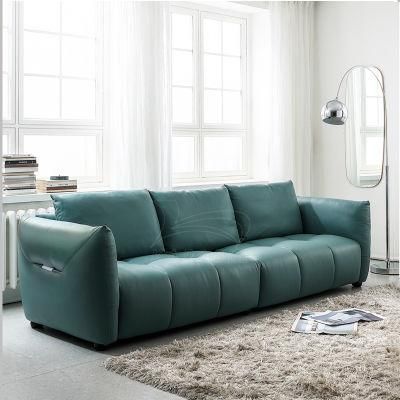 Genuine Leather Furniture Contemporary Sofa S-8106 Modern Upholstered Living Room Couch Fabric Lounge Seating for Home
