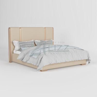 Wooden Wholesale Modern Stylish Leather Platfoma Mattress Bed Luxury Home Bedroom Furniture