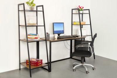 Home Office Study Storage Computer Desk Shelf Book Table with Bookshelf