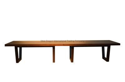 Custom Made Modern Oak Wooden Rectangle Dining Table