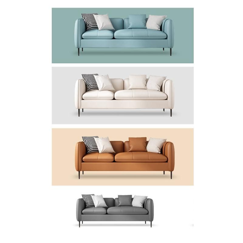 2021 Nova Latest Design Modern Living Room Couch Leather Corner Sofa