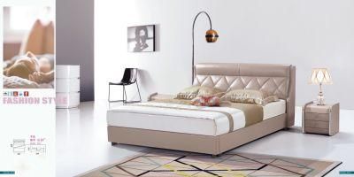Simple Modern Furniture Leather Double Bed Home Furniture Bedroom Bed