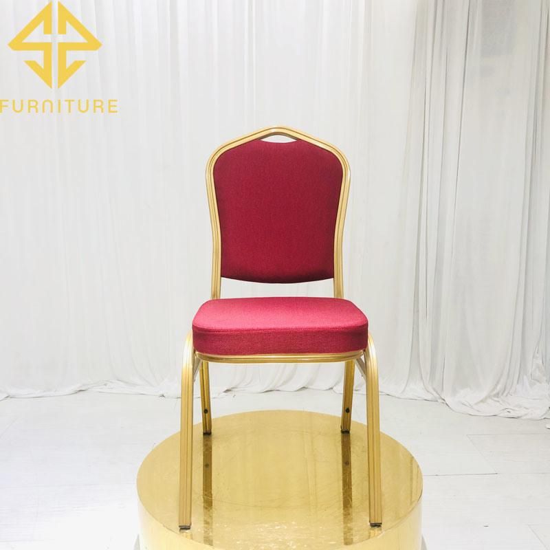 Wholesale Cheap Prices Fabric Cover Metal Frame Banquet Chair Wedding/Hotel Using for Sale