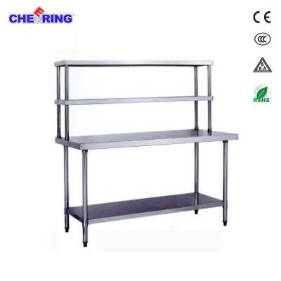 Cheering Commercial Assemble Four Layer Stainless Steel Kitchen Work Table