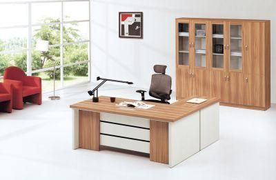 Melamine Wooden Modern Office Table L Shape Desk Office Furniture (M-T1806)