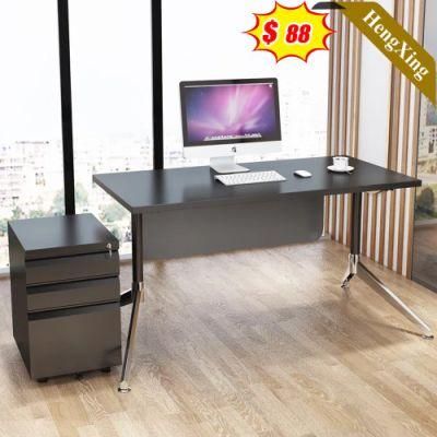 Classic Style Inquiry Modern Wooden Cheap Price Office School Furniture Black Color Square Study Computer Table