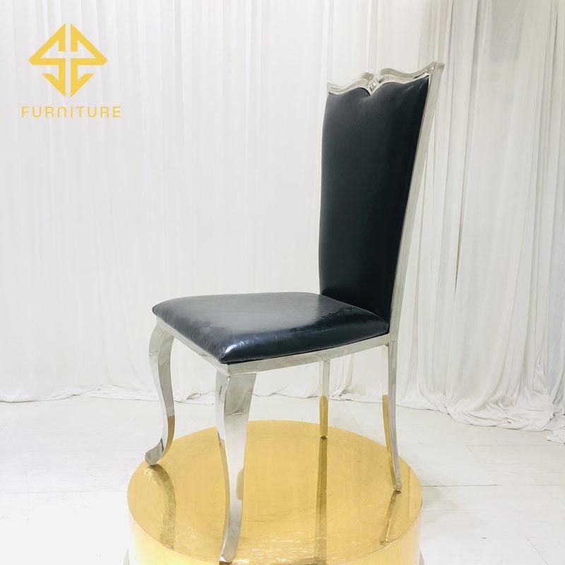 Sawa Fashion High Back Stainless Steel Chairs for Event Wedding Hotel Banquet