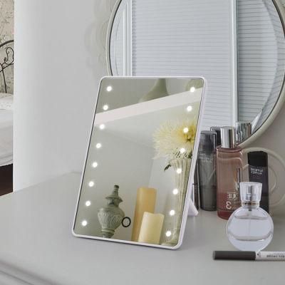 Espejo LED Vanity LED Lighted up Travel Makeup Desktop Mirror