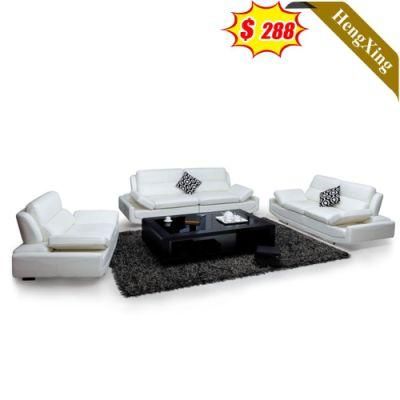 Simple Modern Design Home Office Living Room Sofas Set Wooden Frame PU Leather 1/2/3 Seat Sofa