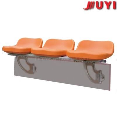 Blm-2508 Trusted Supplier Customize 100% Eco Material HDPE Aluminium Legs Soccer Outdoor Waiting Plastic Chair with Steel Frame