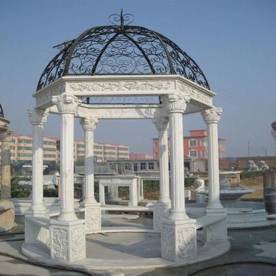 Classic Designs Modern Red Natural Marble Gazebo