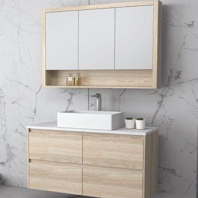 Modern Wall Mounted Laminate Bathroom Vanity Cabinets Home Furniture with Mirror