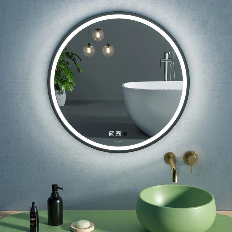 Home Decoration LED Bathroom Mirror Vanity Mirror with Touch Sensor & Anti-Fog