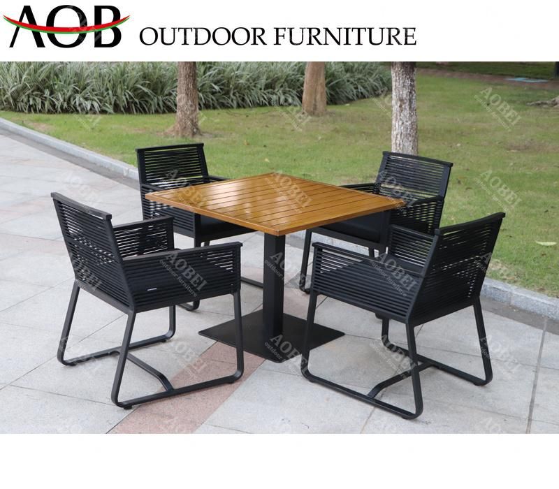 Modern Outdoor Garden Hotel Restaurant Patio Home Villa Bistro Cafe Dining Chair Table Furniture Set