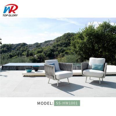 Custom Elegant UV Resistant Waterproof Garden Rattan Chair Outdoor Furniture