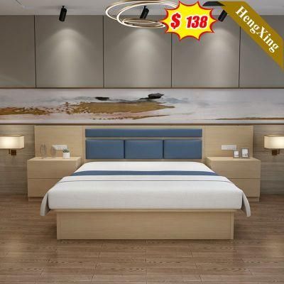 5 Star Hotel Room Bedroom Set Furniture King Queen Double Single Size Luxury Wooden Headboard Bed