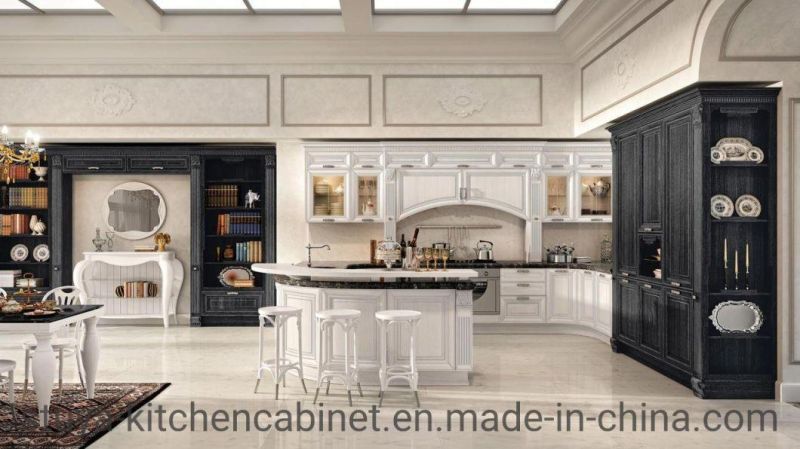 European Style Solid Wood Kitchen Painted Wooden Kitchen Design Modern Kitchen Furniture