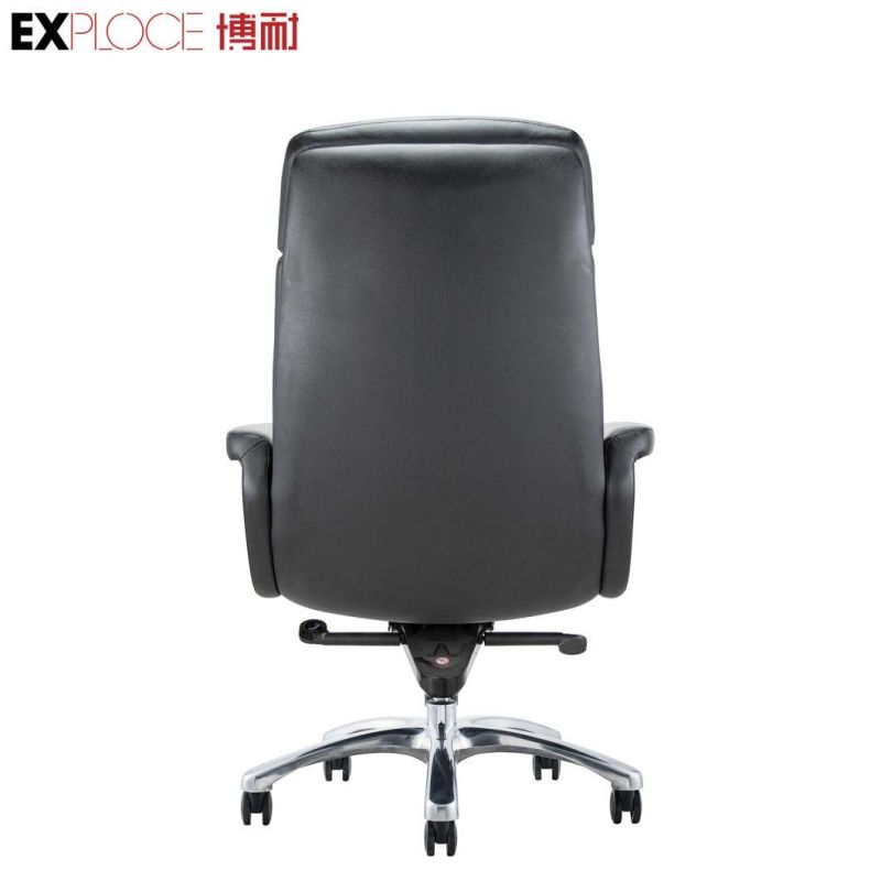 Design High Back PU Modern Fancy Metal and Leather Elegant Dining Office Chair Living Room Furniture