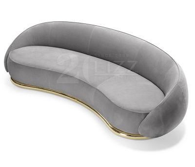 Luxury American Modern Designer Living Room Furniture Curved Lounge Sofa