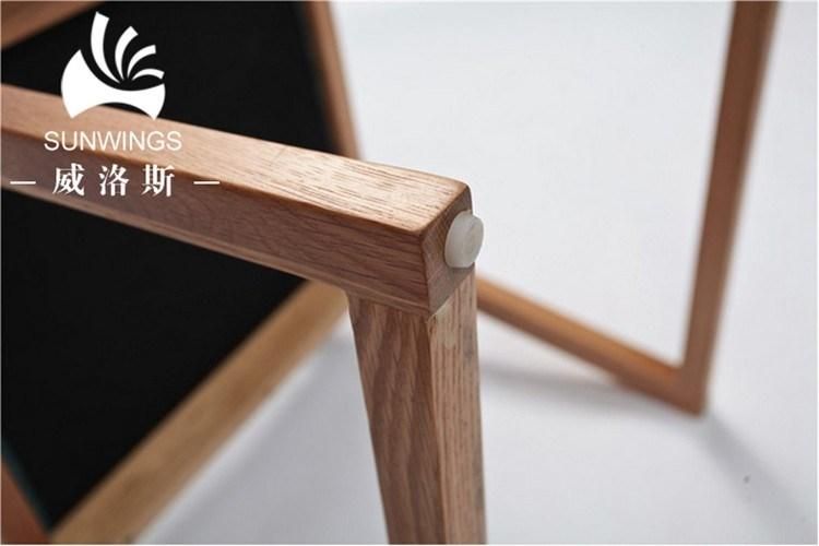 Elegant Tenon Structure Wooden Cushion Dining Chair From Foshan Factory
