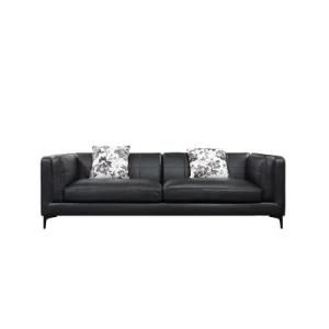 Modern Design Home Furniture Leather Sofa Wooden Frame Sofa