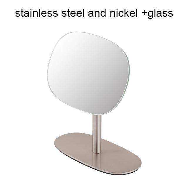 Modern Oval Desktop 1X3X Stainless Steel Home Decoration Makeup Mirror