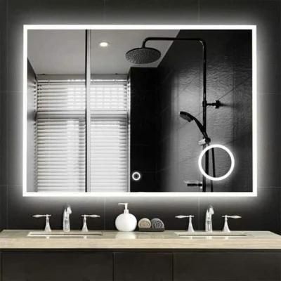 Home Decoration Dressing Make up Wall Mounted LED Mirror with Magnifier