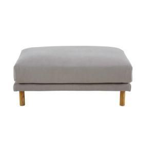Modern Chinese Leirure Wooden Fabric Hotel Home Office Living Room Bedroom Kids Outdoor Garden Furniture Square Ottoman Pouf Sofa Chair