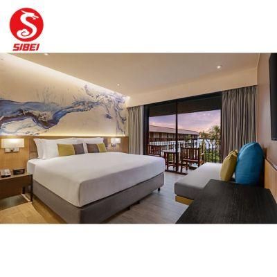 Customized Modern Wooden Luxury Bedroom Set 5 Star Villa Resort Hotel Room Furniture