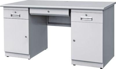 Metal Computer Table Modern Office Furniture One Drawer One Door Table Office Desk