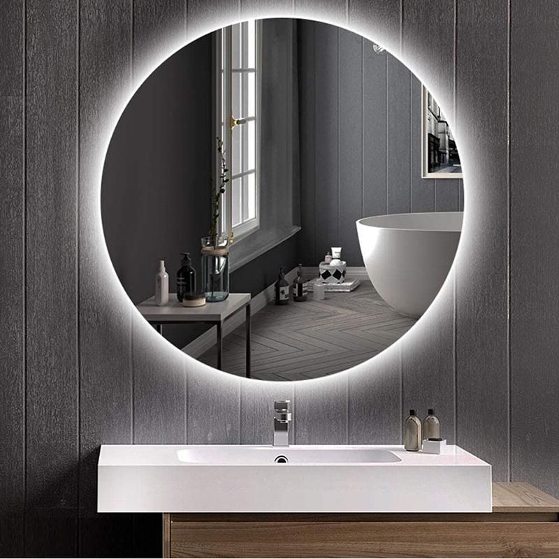 China Customize Round Backlit Lighted Illuminated LED Bathroom Mirror