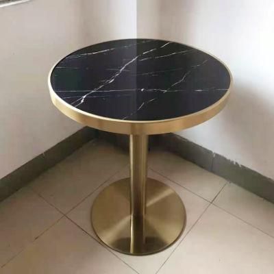 Stainless Steel Stone Iron Wood Living Room Table Modern Furniture