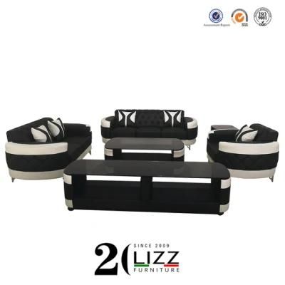 New Modern Genuine Leather Office /Living Room Home Sectional Leisure Couch Furniture Set