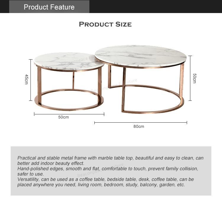 Modern Marble Luxury Brass Frame Smart Coffee Table