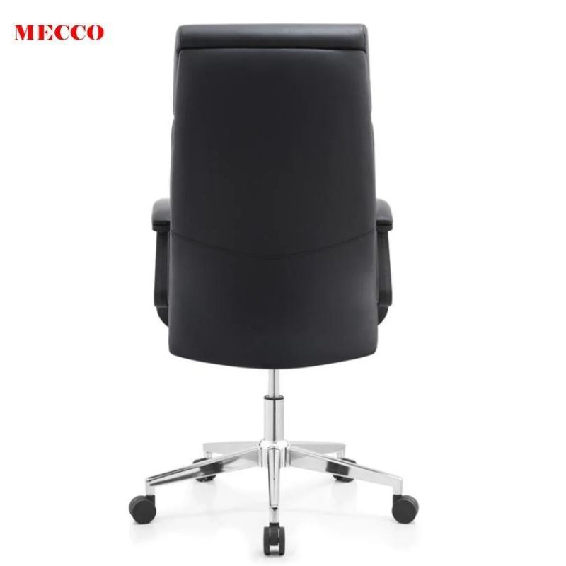 Genuine or PU Leather High Back Fixed Armrest Stable Quality Wholesales Leather Chair