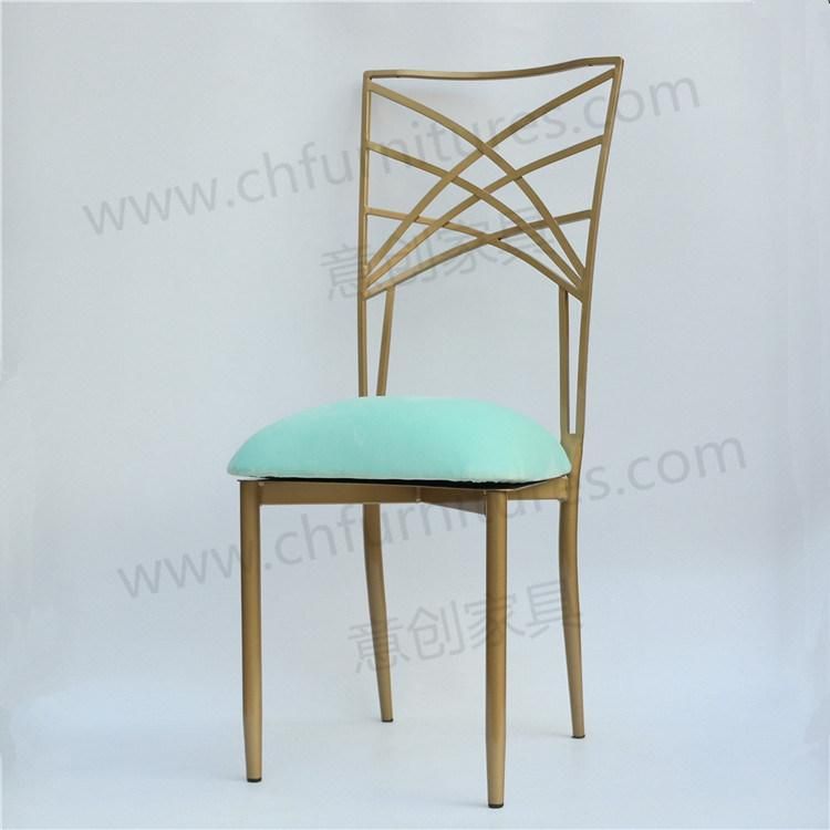 Cross Back Wedding Chair Metal Furniture Design Yc-A50