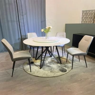 New Product Promotion Printed Tempered Modern Dining Table Sintered Stone Nordic Luxury Table
