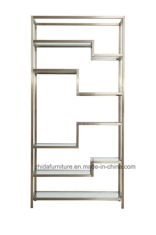 Modern Furniture Stainless Steel Five5 Layers Bookshelf