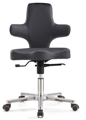 New Modern Leather Office Saddle Stool Office Chair with Backrest