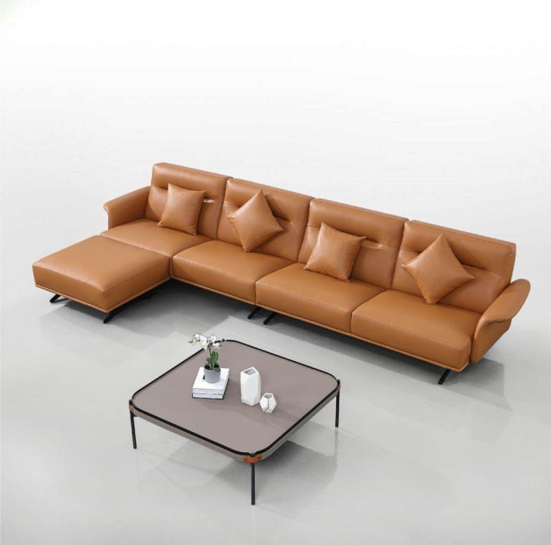 Modern Corner Sofa Set Home Furniture Sofa Leather Sofa for Living Room GS9012