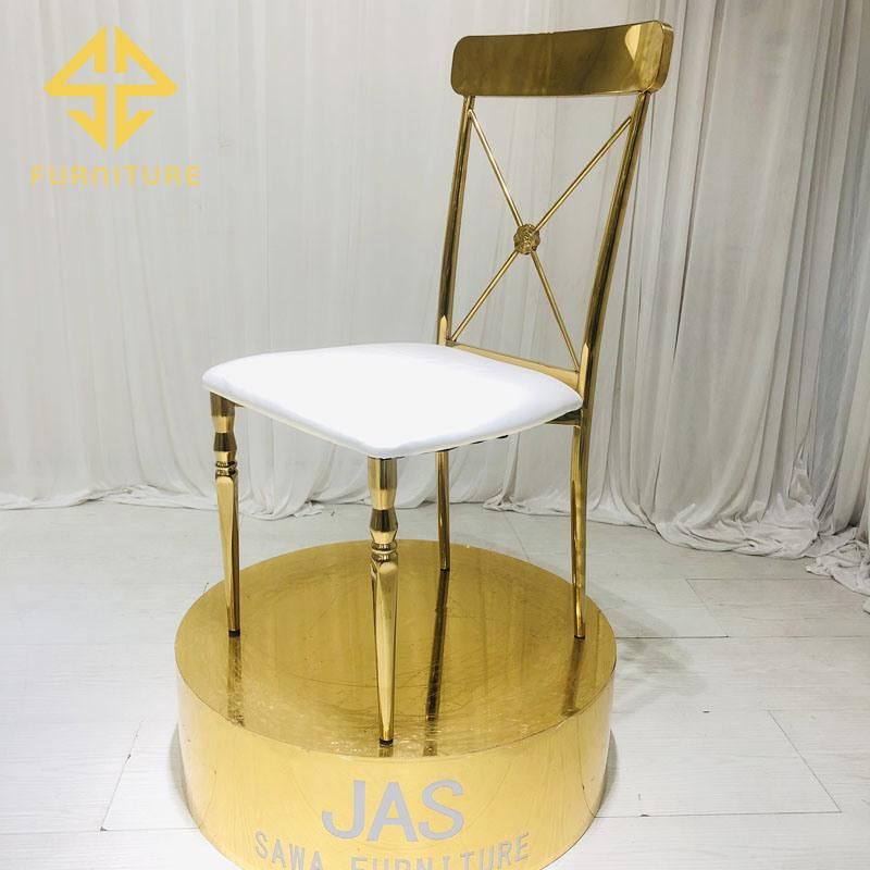 New Style Stainless Steel Wedding Chair for Banquet Wholesale You Can Pick Any Color