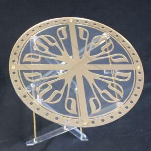 4PCS a Set Double-Side Gold Round Acrylic Folding Table