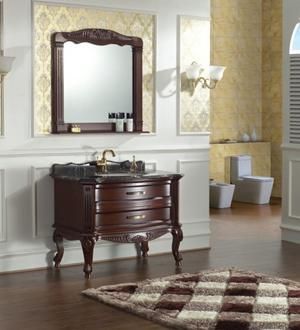 Fashion Solid Bathroom Vanity Cabinet