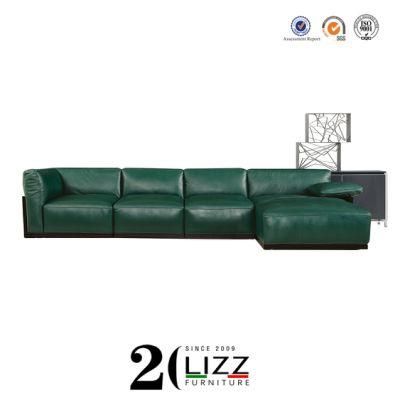 Modern Living Room Furniture Leisure Genuine Leather Sofa