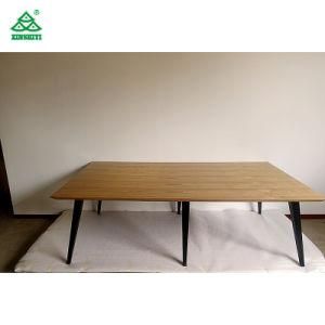Hotel Restaurant Unique Contemporary Dining Room Tables / Ash Wood Veneer Banquet Dining Tables