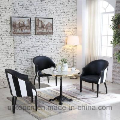 Artificial Marble Table and Fabric Armchair Cafe Furniture (SP-CT840)