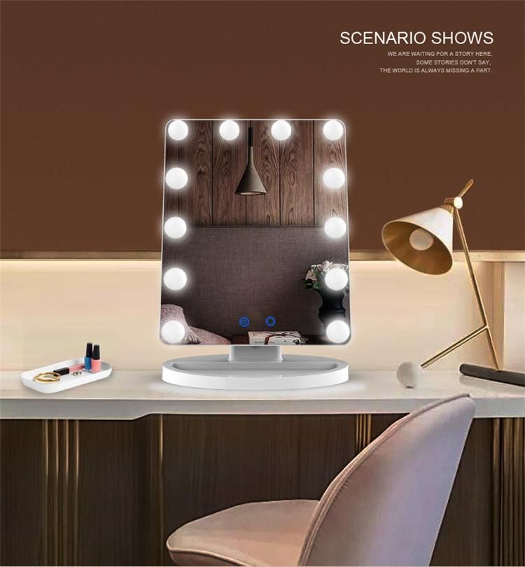 High-End LED Makeup Hollywood Mirror with Touch Sensor