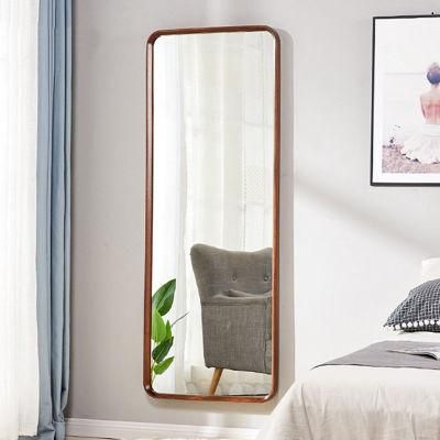 Solid Wood Wall Hanging Fitting Whole Body Dressing Wall Hanging Home Modern Minimalist Nordic Wardrobe Splicing Mirror 0038